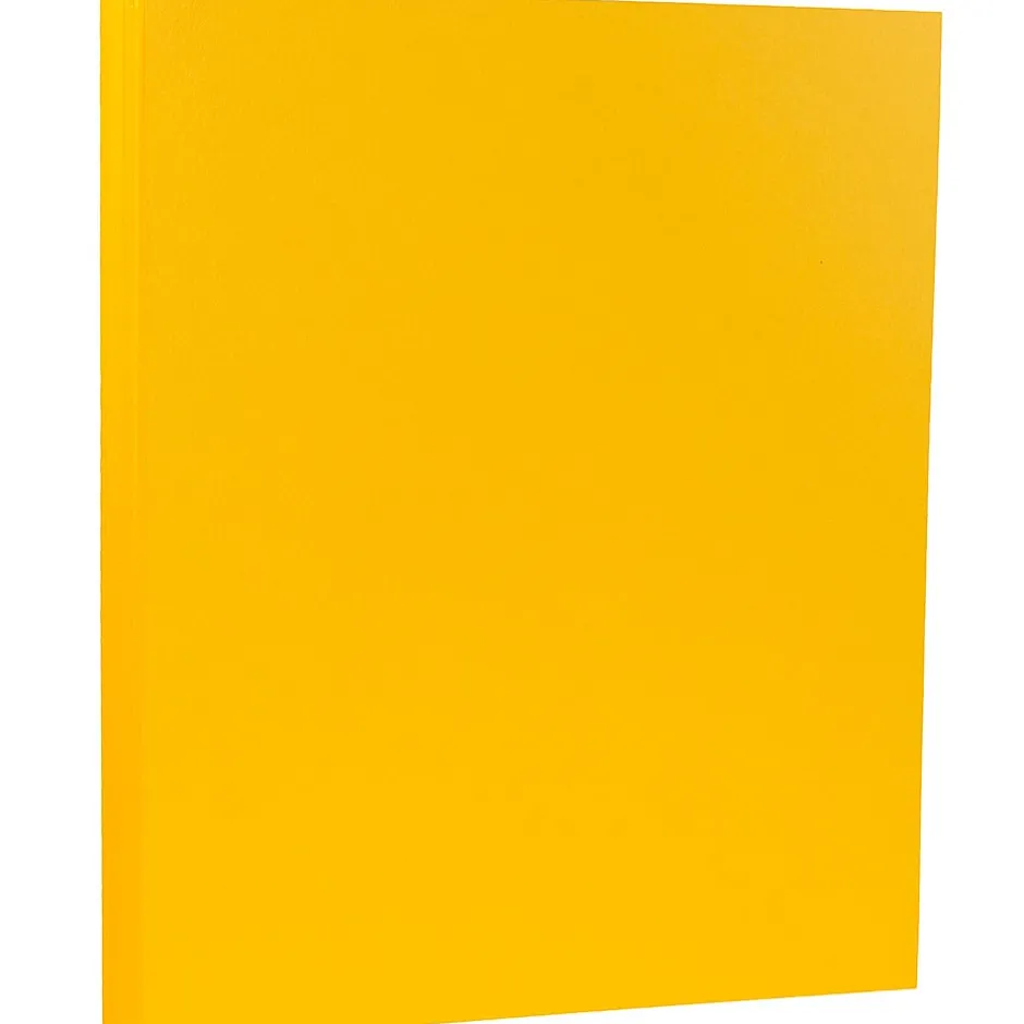 80 lb. Cardstock Paper, 8.5" x 11", Sunflower Yellow, 50 Sheets/Pack (16729203) Card Stock