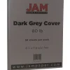 Clearance 80 lb. Cardstock Paper, 8.5" x 11", Dark Gray, 50 Sheets/Pack (26396471) Card Stock