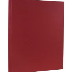 New 80 lb. Cardstock Paper, 8.5" x 11", Dark Red, 50 Sheets/Pack (46395837) Card Stock