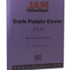 Best 80 lb. Cardstock Paper, 8.5" x 11", Dark Purple, 50 Sheets/Pack (364412786) Card Stock