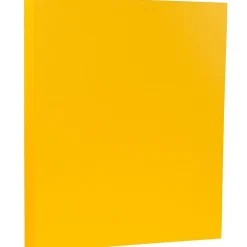 Clearance 80 lb. Cardstock Paper, 8.5" x 11", Sunflower Yellow, 250 Sheets/Ream (16729203B) Card Stock