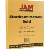 110 lb. Cardstock Paper, 8.5" x 11", Gold Stardream, 50 Sheets/Pack (173SD8511GO285) Card Stock