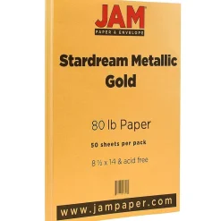 Best 80 lb. Paper, 8.5" x 14", Gold, 50 Sheets/Pack (17326988) Card Stock