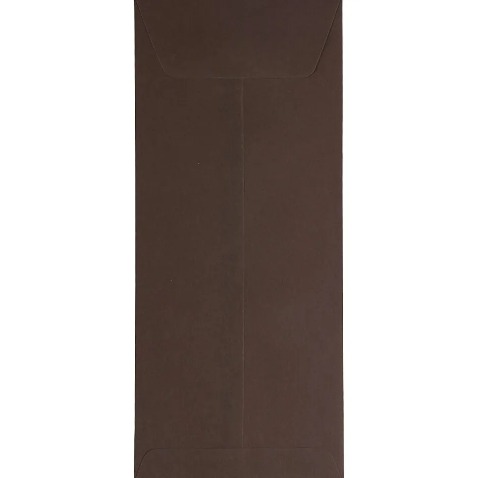 JAM Paper #14 Policy Business Commercial Envelope, 5" x 11 1/2", Chocolate Brown, 50/Pack (90094030I)* Business