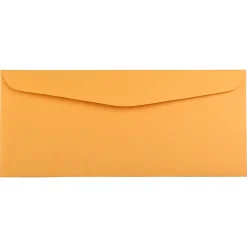 JAM Paper #14 Recycled Kraft Envelopes, 5 x 11 1/2, Brown Kraft Manila, 100/Pack (52692203682)* Business