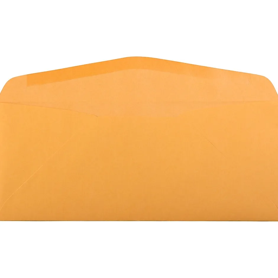 JAM Paper #14 Recycled Kraft Envelopes, 5 x 11 1/2, Brown Kraft Manila, 100/Pack (52692203682)* Business