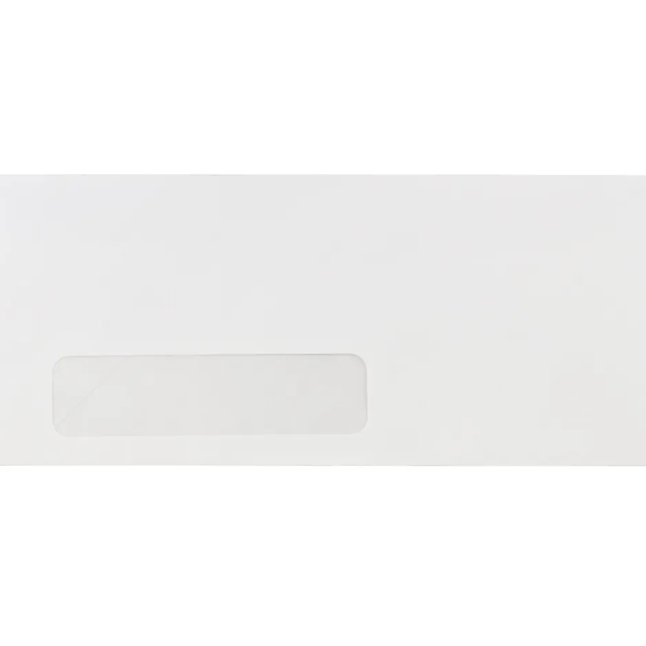 JAM Paper #10 Window Envelope, 4 1/8" x 9 1/2", White, 100/Pack (1633173I)* Window