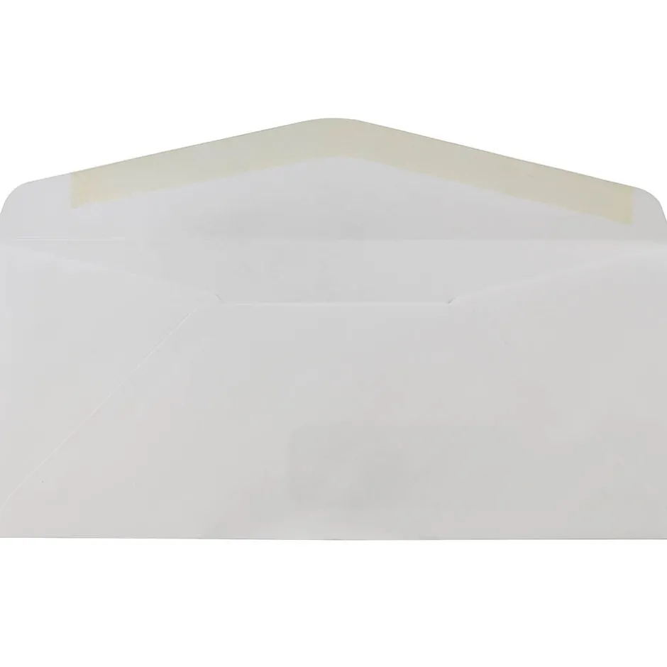 JAM Paper #10 Window Envelope, 4 1/8" x 9 1/2", White, 100/Pack (1633173I)* Window