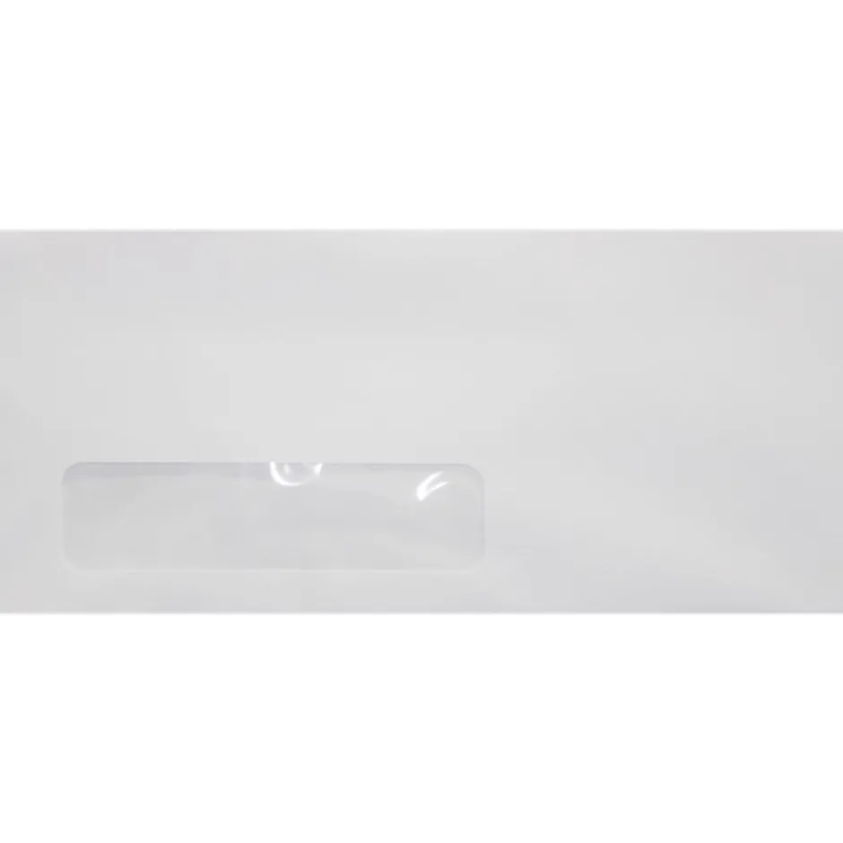 JAM Paper #10 Window Envelopes (4 1/8 x 9 1/2), 24lb., Bright White, Laser Safe, 1000/pack* Window