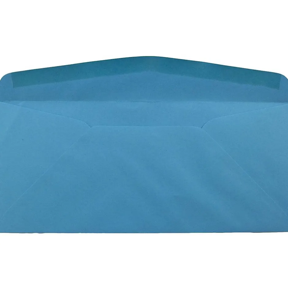 JAM Paper #10 Window Envelope, 4 1/8" x 9 1/2", Blue, 25/Pack (5156476)* Window