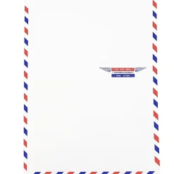 JAM Paper 9 x 12 Airmail Open End Catalog Envelopes, White, 25/Pack (1430744)* Catalog