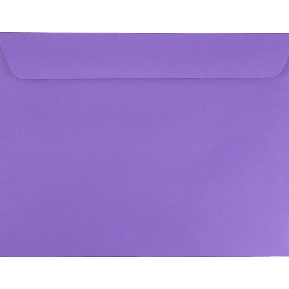 JAM Paper 9 x 12 Booklet Colored Envelopes, Violet Purple Recycled, 25/Pack (1531752)* Business