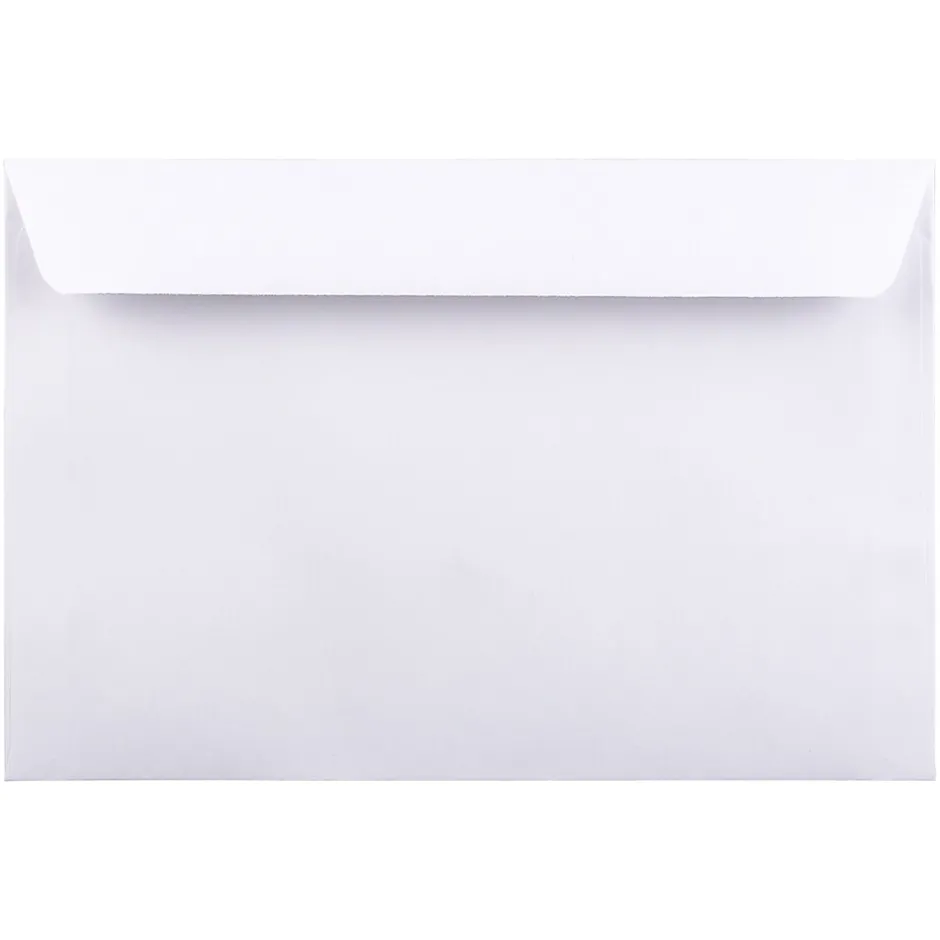 JAM Paper 6 x 9 Booklet Commercial Envelopes, White, 100/Pack (15866I)* Business