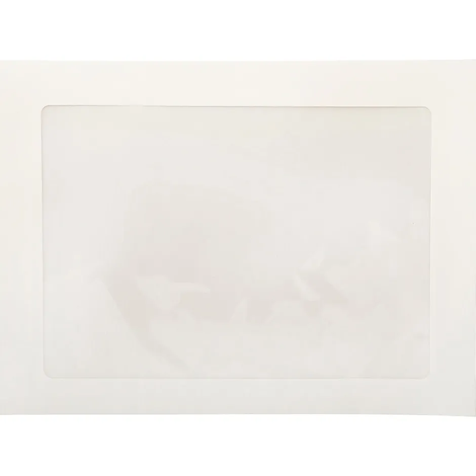 JAM Paper 9 x 12 Booklet Commercial Window Envelopes, White, 50/Pack (223932I)* Window