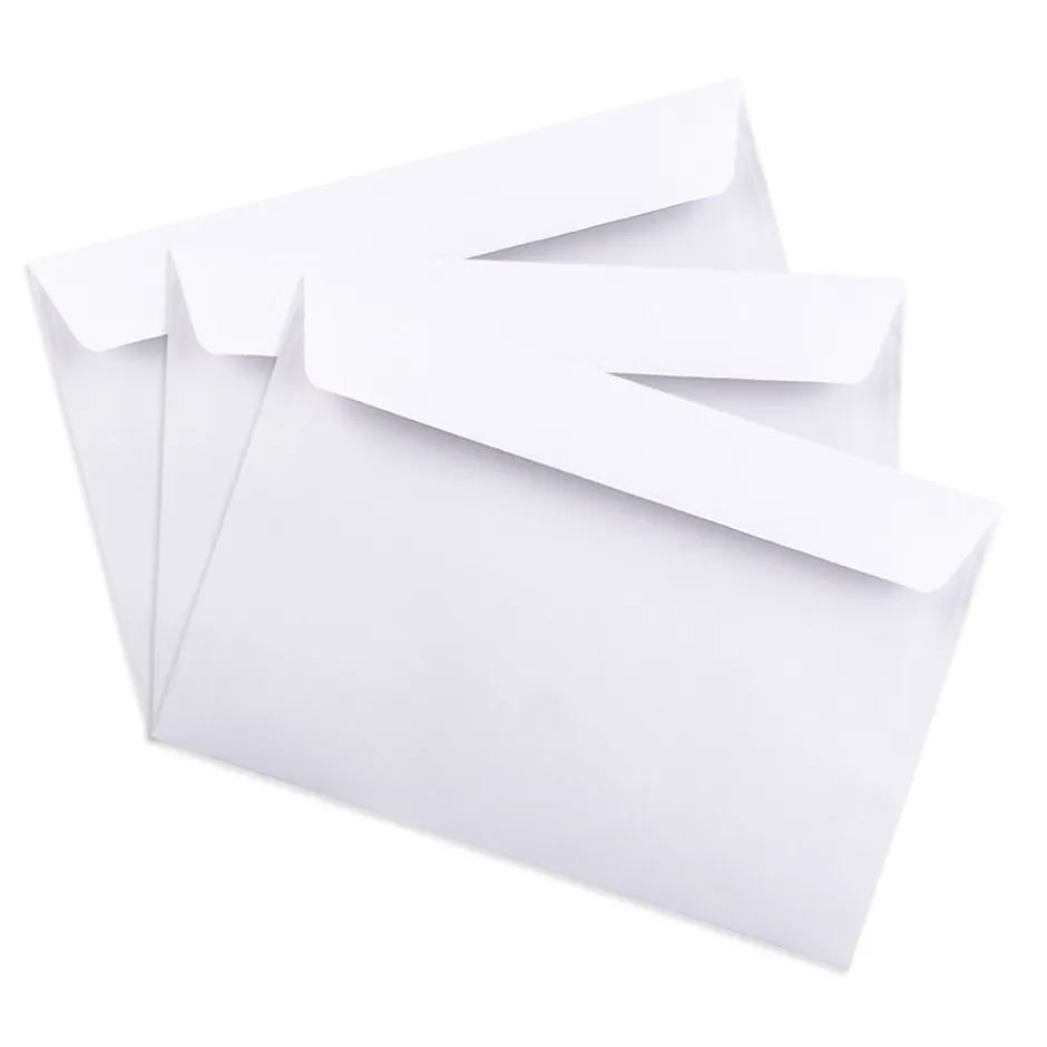 JAM Paper 6 x 9 Booklet Commercial Envelopes, White, Bulk 250/Box (4238h)* Business