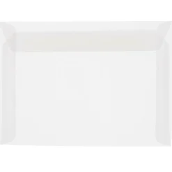 JAM Paper 8.75 x 11.5 Booklet Translucent Vellum Envelopes, Clear, 25/Pack (2851370)* Business