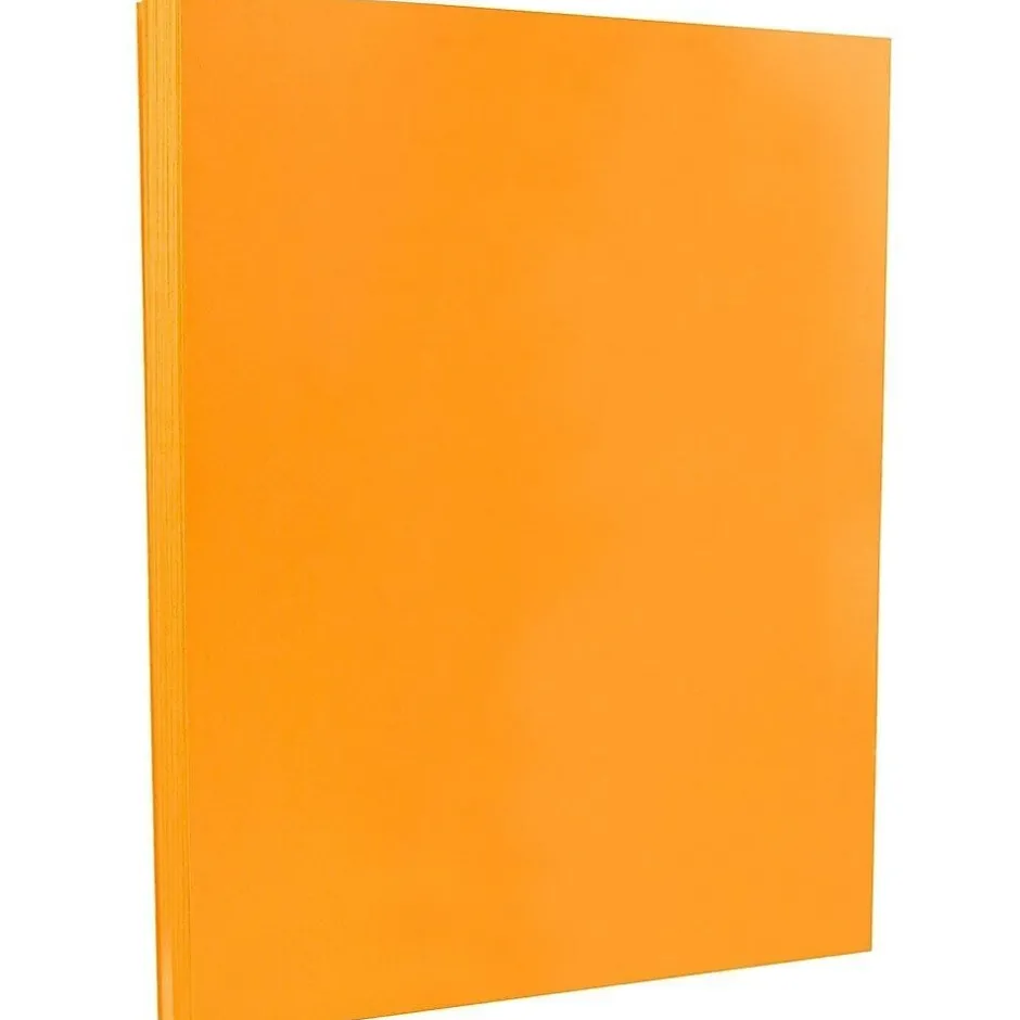 Best 8.5" x 11" Color Cardstock, 65lb, Ultra Orange, 100/pack (151027G) Card Stock