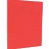 Online 8.5" x 11" Color Cardstock, 65lb, Red, 100/pack (101378G) Card Stock