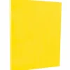 New 8.5" x 11" Color Cardstock, 65lb, Yellow, 100/pack (104018G) Card Stock