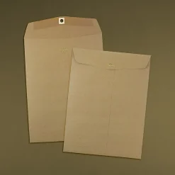 JAM Paper 9 x 12 Kraft Open End Catalog Envelopes with Clasp Closure, Brown Kraft Paper Bag, 10/Pack (563120849A)* Catalog