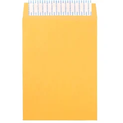 JAM Paper 7.5 x 10.5 Kraft Open End Catalog Envelopes with Peel and Seal Closure, Brown Kraft Manila, Bulk 500/Box (13034230C)* Catalog