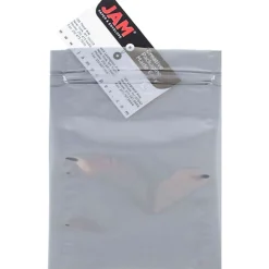 JAM Paper 4 x 6 Open End Catalog Foil Envelopes with Zip Closure, Clear, 100/Pack (30046A58B)* Catalog