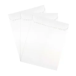 JAM Paper 9.5 x 12.5 Open End Catalog Envelopes with Peel and Seal Closure, White, Bulk 500/Box (356828781)* Catalog