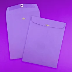 JAM Paper 10 x 13 Open End Catalog Colored Envelopes with Clasp Closure, Violet Purple Recycled, 50/Pack (v0128182i)* Catalog
