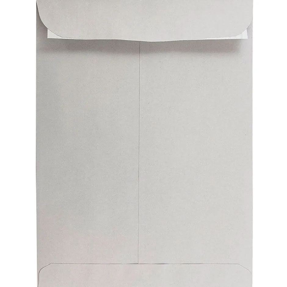 JAM Paper 9 x 12 Open End Catalog Envelopes with Peel and Seal Closure, Light Grey, 50/Pack (12931115i)* Business