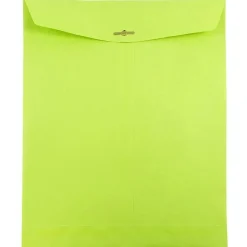 JAM Paper 10 x 13 Open End Catalog Colored Envelopes with Clasp Closure, Ultra Lime Green, 25/Pack (v0128186a)* Catalog