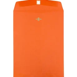 JAM Paper 10 x 13 Open End Catalog Colored Envelopes with Clasp Closure, Orange Recycled, 25/Pack (913745a)* Catalog