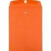 JAM Paper 10 x 13 Open End Catalog Colored Envelopes with Clasp Closure, Orange Recycled, 50/Pack (913745i)* Catalog