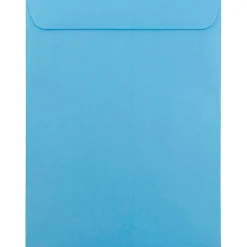 JAM Paper 10 x 13 Open End Catalog Colored Envelopes, Blue Recycled, 50/Pack (87725i)* Catalog