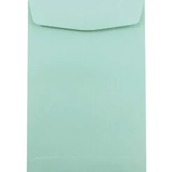 JAM Paper 6 x 9 Open End Catalog Envelopes, Aqua Blue, 50/Pack (31287520FI)* Catalog