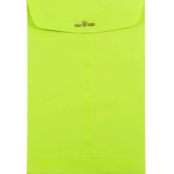JAM Paper ® 6 x 9 Open End Catalog Colored Envelopes with Clasp Closure, Ultra Lime Green, 25/Pack (V0128133F)* Catalog