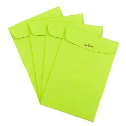 JAM Paper ® 6 x 9 Open End Catalog Colored Envelopes with Clasp Closure, Ultra Lime Green, 25/Pack (V0128133F)* Catalog
