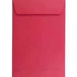 JAM Paper 6 x 9 Open End Catalog Colored Envelopes, Red Recycled, 100/Pack (V0128139)* Catalog