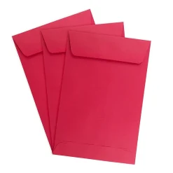 JAM Paper 6 x 9 Open End Catalog Colored Envelopes, Red Recycled, 25/Pack (v0128139a)* Catalog