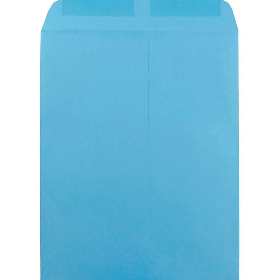 JAM Paper 10" x 13" Open End Catalog Colored Envelopes, Blue Recycled, 10/Pack (87725B)* Catalog