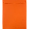 JAM Paper 9" x 12" Open End Catalog Colored Envelopes, Orange Recycled, 10/Pack (80410B)* Catalog