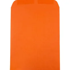 JAM Paper 9" x 12" Open End Catalog Colored Envelopes, Orange Recycled, 10/Pack (80410B)* Catalog