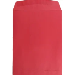 JAM Paper 9" x 12" Open End Catalog Colored Envelopes, Red Recycled, 10/Pack (80329B)* Catalog