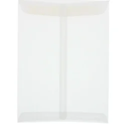JAM Paper 9" x 12" Open End Catalog Translucent Vellum Envelopes, Clear, 10/Pack (2851376B)* Catalog
