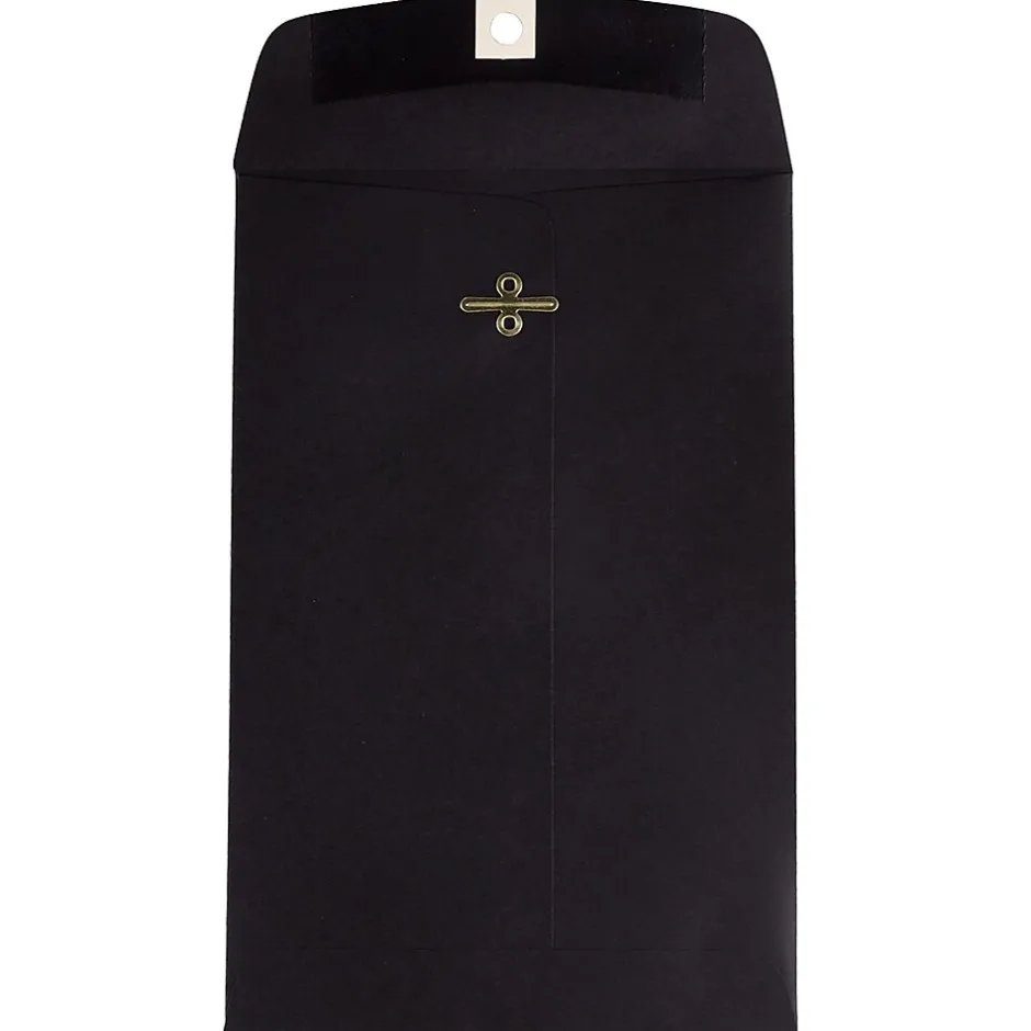JAM Paper 6" x 9" Open End Catalog Envelopes with Clasp Closure, Black, 10/Pack (87915B)* Catalog