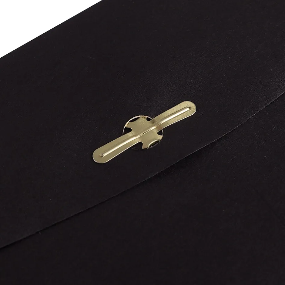 JAM Paper 6" x 9" Open End Catalog Envelopes with Clasp Closure, Black, 10/Pack (87915B)* Catalog