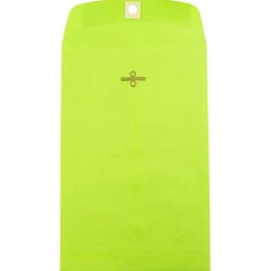 JAM Paper 6" x 9" Open End Catalog Colored Envelopes with Clasp Closure, Ultra Lime Green, 10/Pack (V0128133B)* Catalog