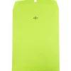 JAM Paper 10" x 13" Open End Catalog Colored Envelopes with Clasp Closure, Ultra Lime Green, 10/Pack (V0128186B)* Catalog