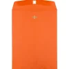 JAM Paper 10" x 13" Open End Catalog Colored Envelopes with Clasp Closure, Orange Recycled, 10/Pack (913745B)* Catalog