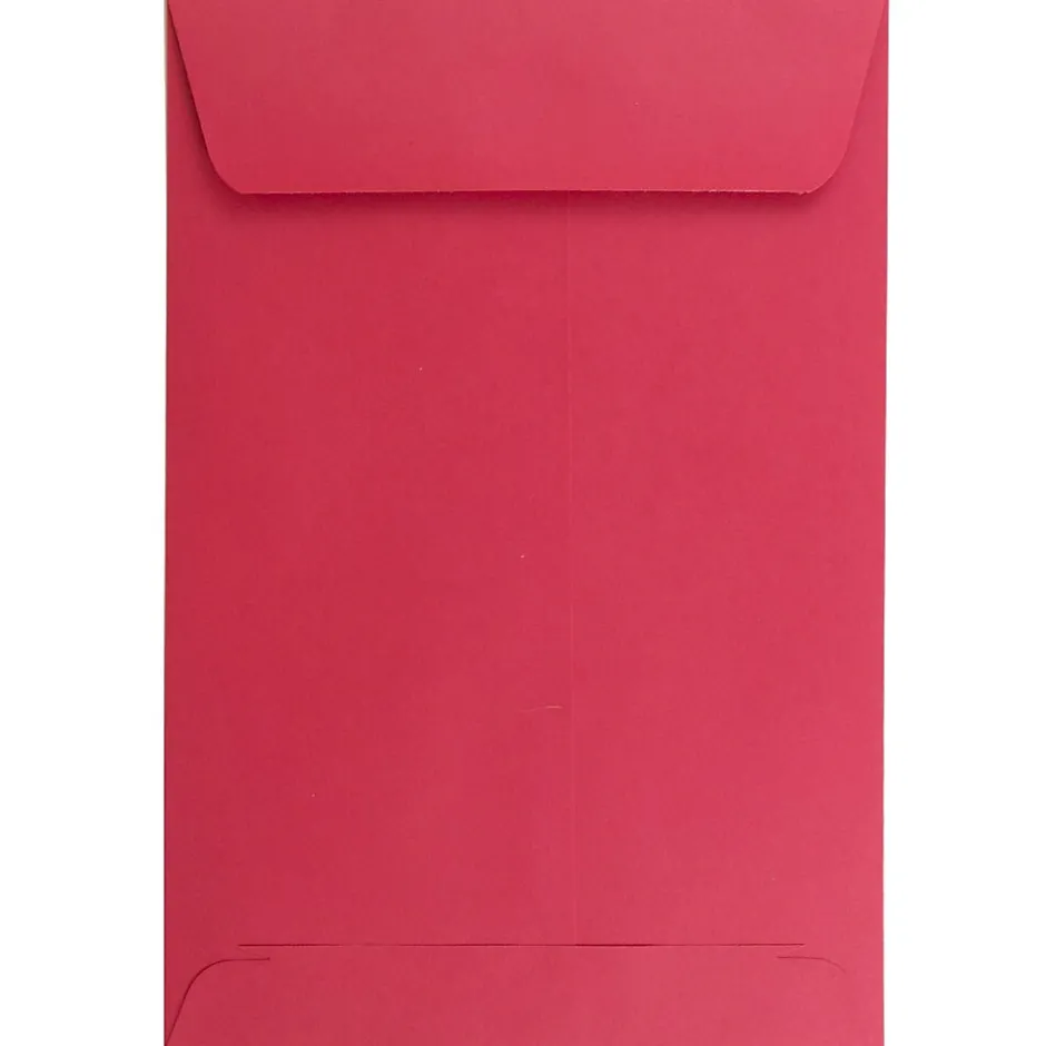 JAM Paper 6" x 9" Open End Catalog Colored Envelopes, Red Recycled, 10/Pack (V0128139B)* Catalog