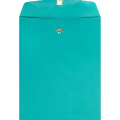 JAM Paper 9" x 12" Open End Catalog Colored Envelopes with Clasp Closure, Sea Blue Recycled, 10/Pack (900906997B)* Catalog